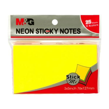M&G 3x5 Coloured Sticky Note M&G